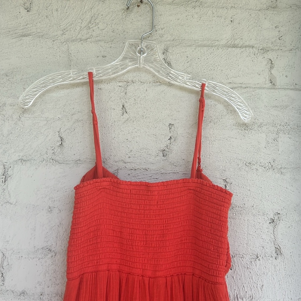 Anthropologie Saturday Sunday Isabel Coral Red Jumpsuit Size XS - Picture 8 of 16